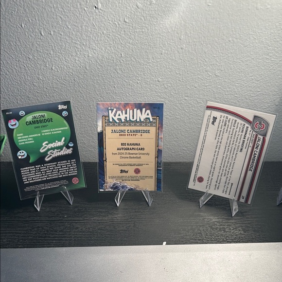 Topps Bowman U Ohio state university Jaloni Cambridge lot Auto, Redwave numbered - Picture 2 of 3